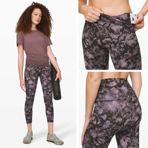 Lululemon Floral Illusion Ice Gray Multi Align Pant Leggings Size 4 23269